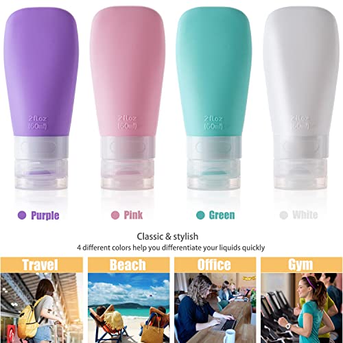 MODENGKONGJIAN Leak Proof Travel Bottles, TSA Approved Silicone Squeezable Travel - Travel With Glen