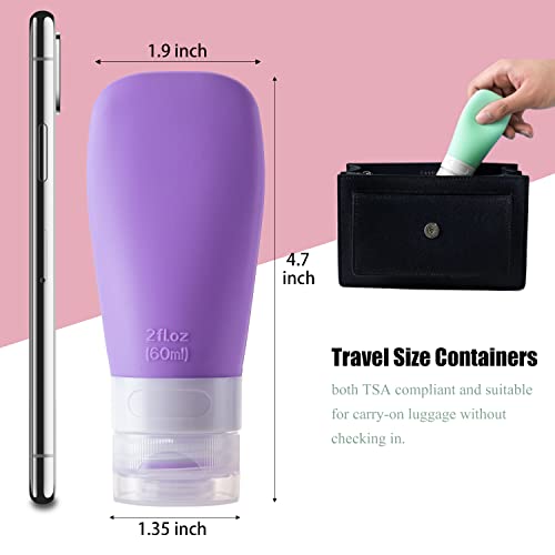 MODENGKONGJIAN Leak Proof Travel Bottles, TSA Approved Silicone Squeezable Travel - Travel With Glen