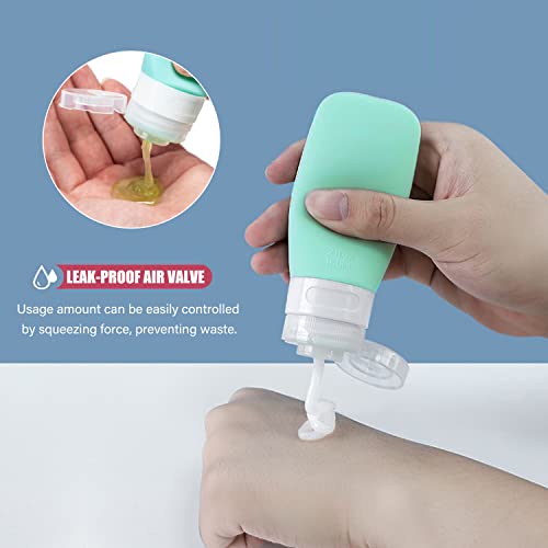 MODENGKONGJIAN Leak Proof Travel Bottles, TSA Approved Silicone Squeezable Travel - Travel With Glen