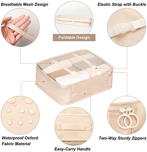 FAMOMI Packing Cubes 7 Set Travel Cubes for Suitcases Lightweight - Travel With Glen