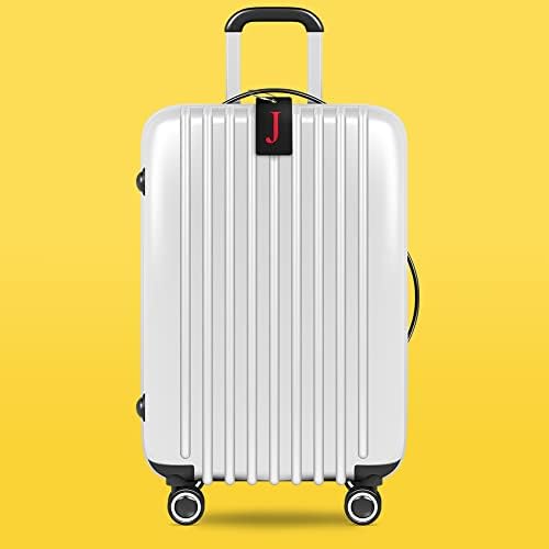 Luggage Tag Initial - Fully Bendable Tag w/Stainless Steel Loop - Travel With Glen
