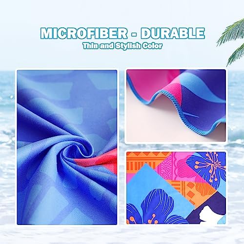 Winthome Microfiber Sand Free Beach Towel Thin Quick Fast Dry - Travel With Glen