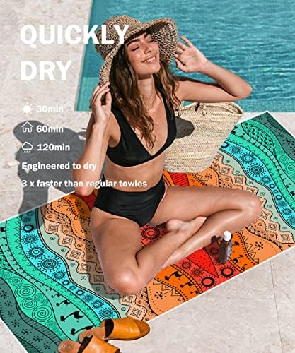cabanana Sand Free Beach Towel - Microfiber 32 x 64 - Travel With Glen