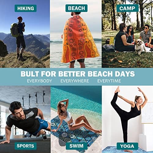 cabanana Sand Free Beach Towel - Microfiber 32 x 64 - Travel With Glen