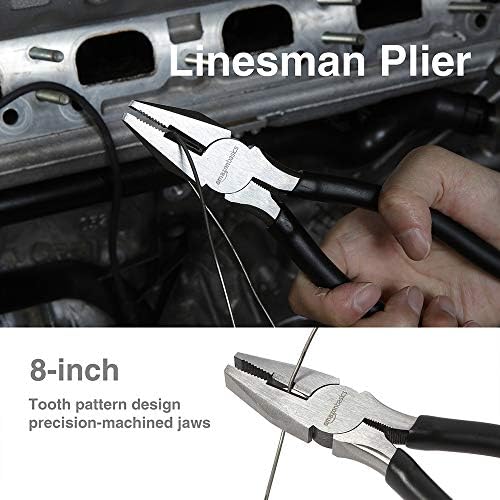 Amazon Basics Plier Tools, Set of 4, Silver, Black - Travel With Glen