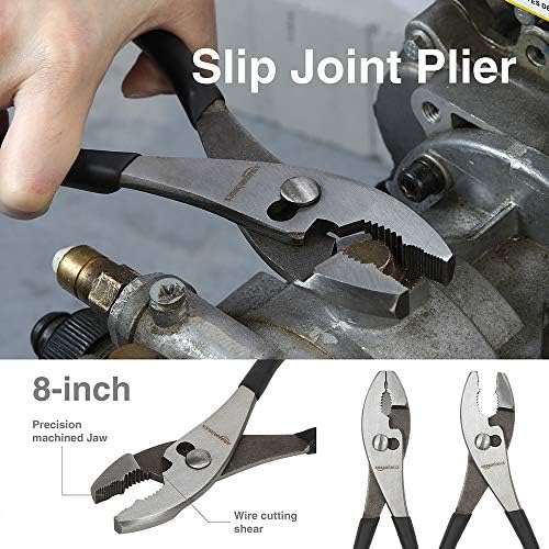 Amazon Basics Plier Tools, Set of 4, Silver, Black - Travel With Glen