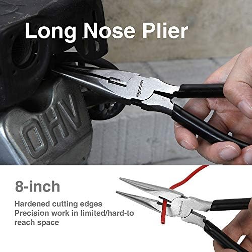 Amazon Basics Plier Tools, Set of 4, Silver, Black - Travel With Glen