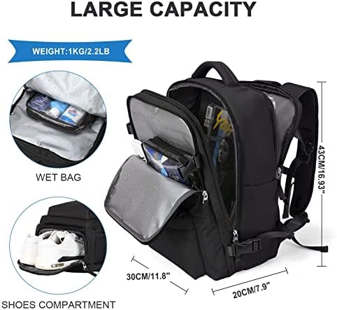 Large Travel Backpack Women, Carry On Backpack,Hiking Backpack Waterproof Outdoor - Travel With Glen