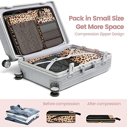 Cambond Compression Packing Cubes for Travel - Expandable Luggage Organizers - Travel With Glen Packing Cubes for Travel