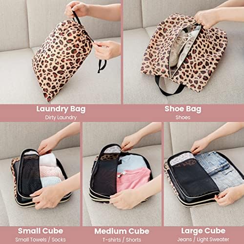 Cambond Compression Packing Cubes for Travel - Expandable Luggage Organizers - Travel With Glen