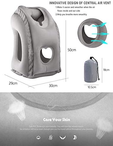 Inflatable Travel Pillow for Airplane, inflatable Neck Air Pillow for - Travel With Glen