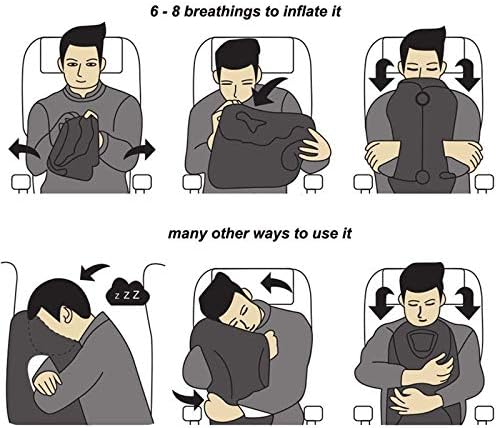 Inflatable Travel Pillow for Airplane, inflatable Neck Air Pillow for - Travel With Glen