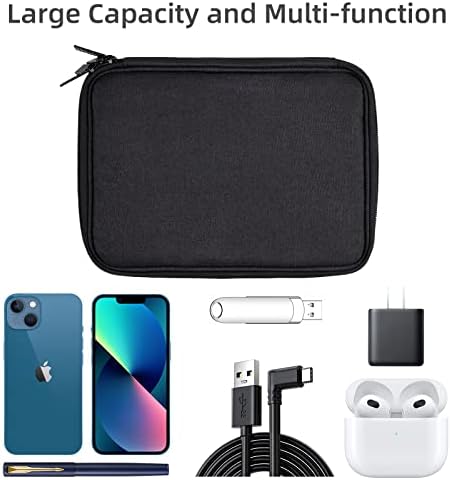 CNPOP Electronics Organizer,Travel Cable Organizer Bag,Water Resistant Double Layers Pouch - Travel With Glen