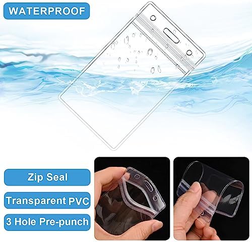 100 Pack Clear Luggage Tags Bag Tags Holder Identification ID - Travel With Glen