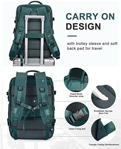 winspansy Carry on Backpack,Travel Backpack for Women Men Airline Approved - Travel With Glen