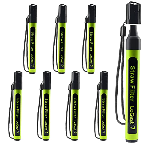8 Pack Water Filter Straw - Water Purifying Device - - Travel With Glen