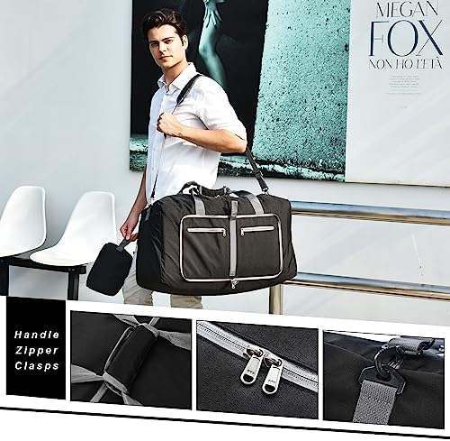 Felipe Varela 65L Duffle Bag with Shoes Compartment and Adjustable - Travel With Glen