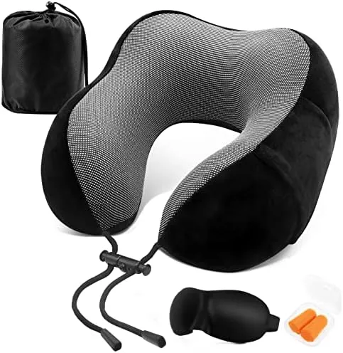 Leaflai Travel Pillow 100% Memory Foam Pillow, Neck Pillow for - Travel With Glen Neck pillow