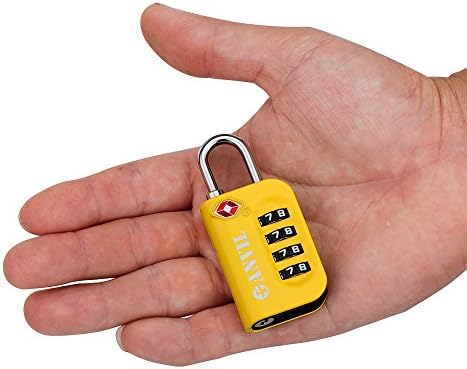 TSA Approved Luggage Lock - 4 Digit Combination Padlocks with - Travel With Glen