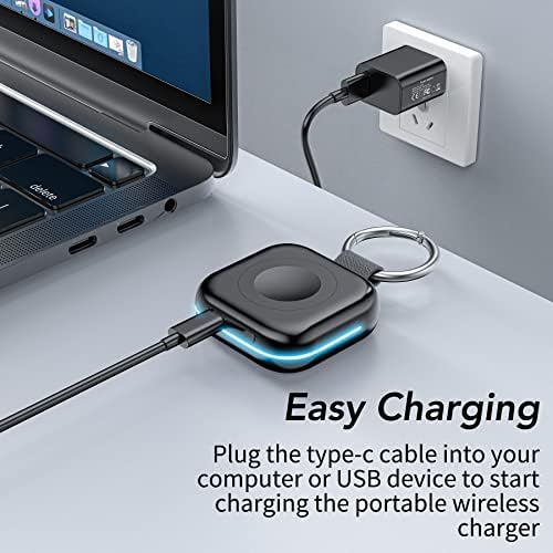 HUOTO Portable Charger for Apple Watch,Wireless Magnetic iWatch Charger 1200mAh - Travel With Glen