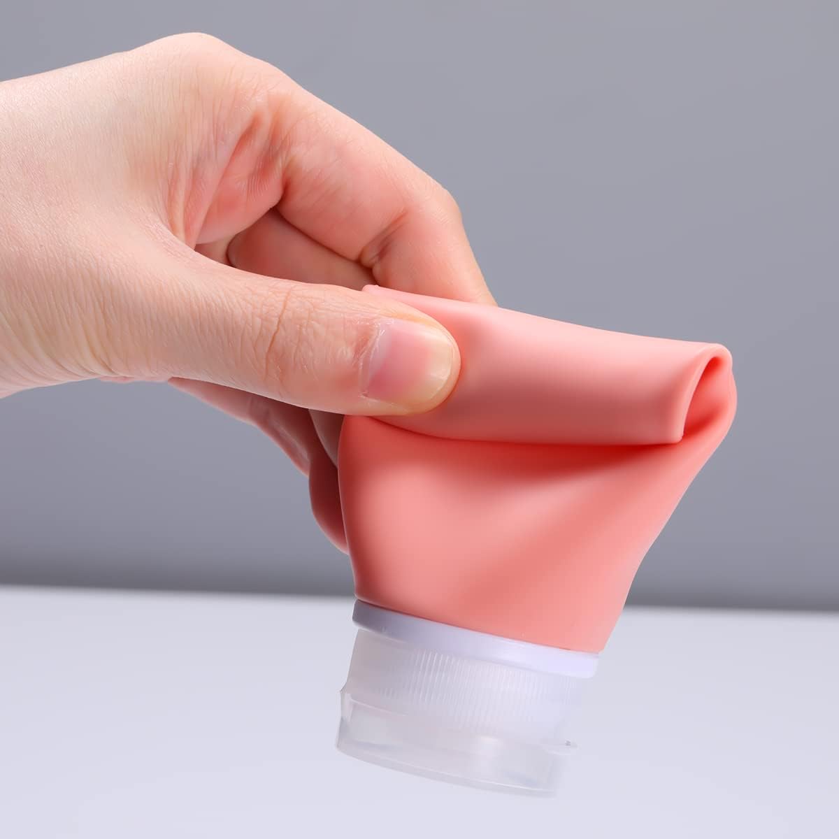 Leak Proof Silicone Travel Bottles,4 Pack 2oz Liquid Squeezable Refillable - Travel With Glen Silicone Travel Bottles