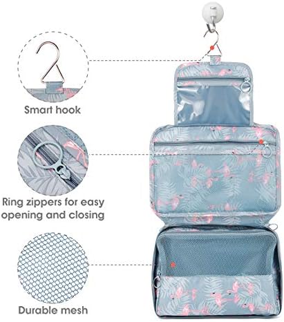 Narwey Hanging Toiletry Bag for Women Travel Makeup Bag Organizer - Travel With Glen