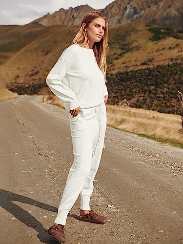 ANRABESS Women's Two Piece Outfits Sweater Sets Long Sleeve Pullover - Travel With Glen