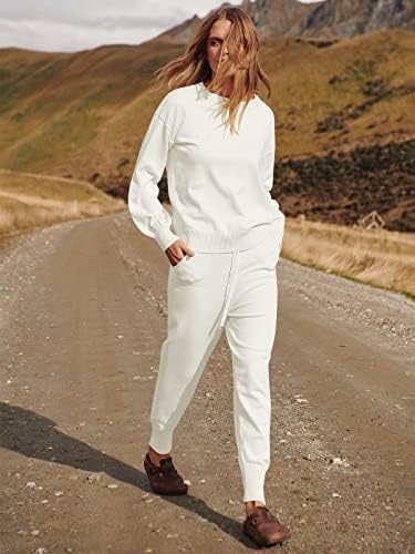 ANRABESS Women's Two Piece Outfits Sweater Sets Long Sleeve Pullover - Travel With Glen
