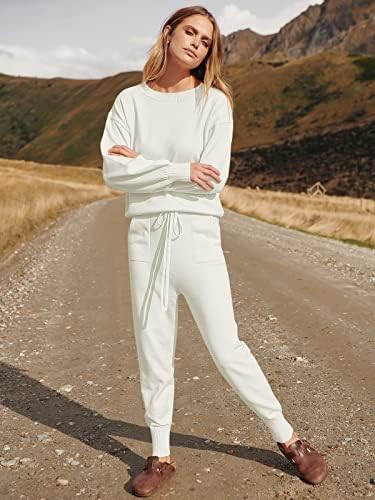 ANRABESS Women's Two Piece Outfits Sweater Sets Long Sleeve Pullover - Travel With Glen