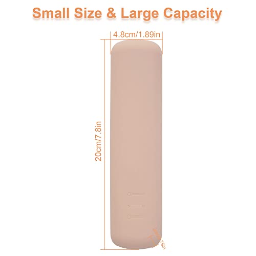 FERYES Travel Makeup Brush Holder, Magnetic Anti-fall Out Silicon Portable - Travel With Glen