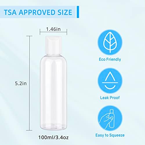 TSA Approved Travel Bottles Set for Toiletries Squeeze Bottles Travel - Travel With Glen