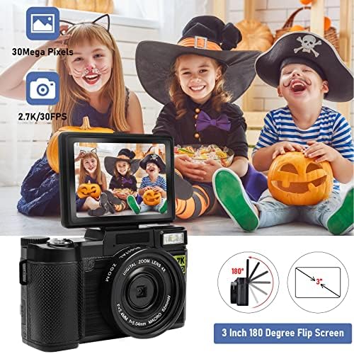 Digital Camera for Photography FHD 2.7K 30MP Vlogging Camera for - Travel With Glen