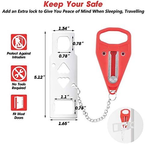 Portable Keypad Door Lock Home Security Travel Lockdown Locker Locks - Travel With Glen