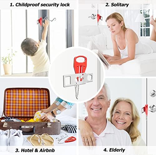 Portable Keypad Door Lock Home Security Travel Lockdown Locker Locks - Travel With Glen