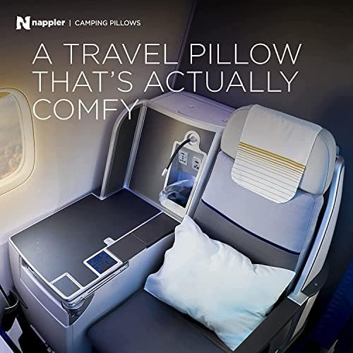 Nappler Camping Pillow - Travel Pillow -Backpacking, Airplane, Small Pillow - Travel With Glen