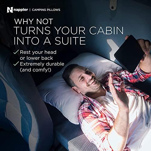Nappler Camping Pillow - Travel Pillow -Backpacking, Airplane, Small Pillow - Travel With Glen