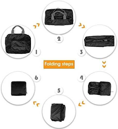 WANDF Foldable Travel Duffel Bag Luggage Sports Gym Water Resistant - Travel With Glen