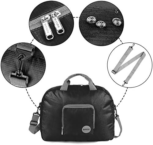 WANDF Foldable Travel Duffel Bag Luggage Sports Gym Water Resistant - Travel With Glen