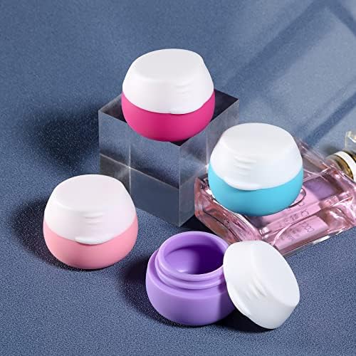 Travel Containers for Toiletries, Gemice Silicone Cream Jars, TSA Approved - Travel With Glen
