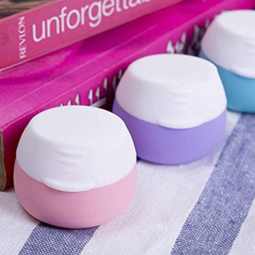 Travel Containers for Toiletries, Gemice Silicone Cream Jars, TSA Approved - Travel With Glen