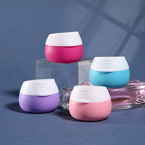 Travel Containers for Toiletries, Gemice Silicone Cream Jars, TSA Approved - Travel With Glen