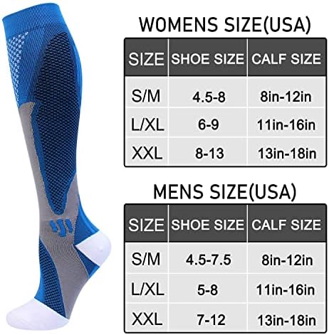 HYRIXDIRECT Compression Socks for Men Women 20-30 mmHg Medical Compression - Travel With Glen Compression Socks for Men Women
