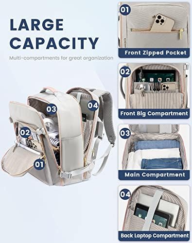 LOVEVOOK Carry on Backpack, 40L Travel Backpack as Personal Item - Travel With Glen