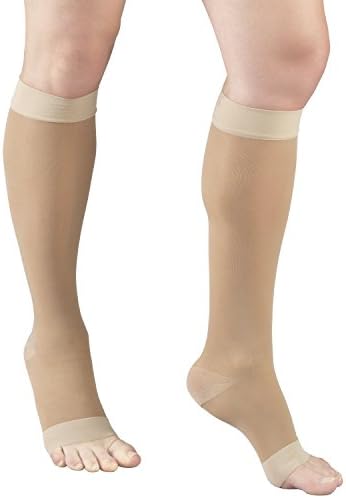 Truform Sheer Compression Stockings, 15-20 mmHg, Women's Knee High Length, - Travel With Glen