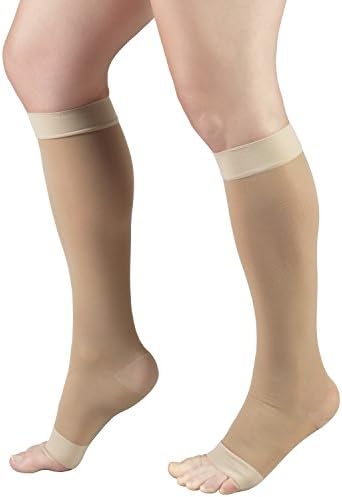 Truform Sheer Compression Stockings, 15-20 mmHg, Women's Knee High Length, - Travel With Glen