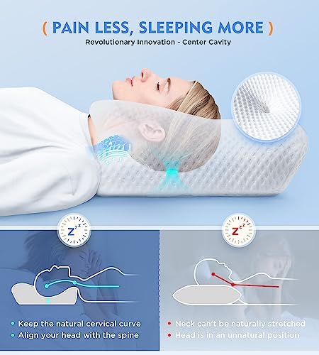 Osteo Cervical Pillow for Neck Pain Relief, Hollow Design Odorless - Travel With Glen