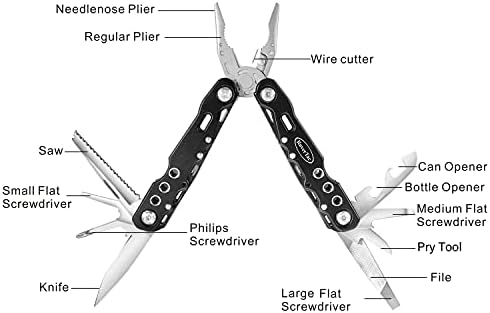 RoverTac Multitool Pliers Pocket Knife Camping Tool Gifts for Men - Travel With Glen