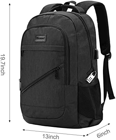 Mecrowd Laptop Backpack for Men, Anti Theft Backpack with USB - Travel With Glen