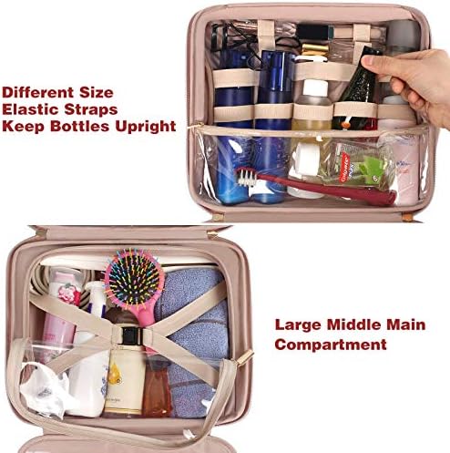 Toiletry Bag, Hanging Travel Makeup Bag for Women, Large Waterproof - Travel With Glen