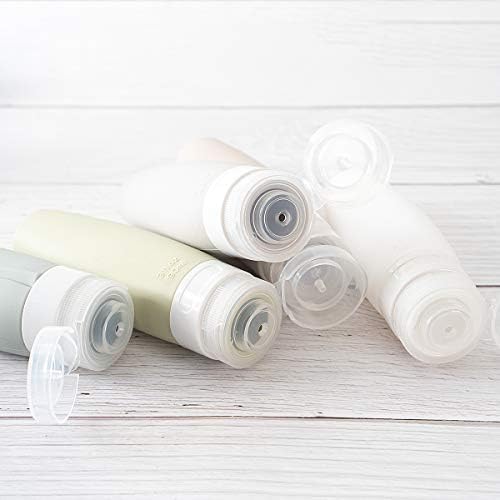 TSA Certified Portable Silicone Travel Bottle Set, Leak Proof Squeezable - Travel With Glen